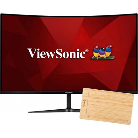 ViewSonic VX3219-PC-MHD 32"Â 1MS 240 Hz Kavisli Oyun Monitörü + Woodpad 10 Grafik Tablet
